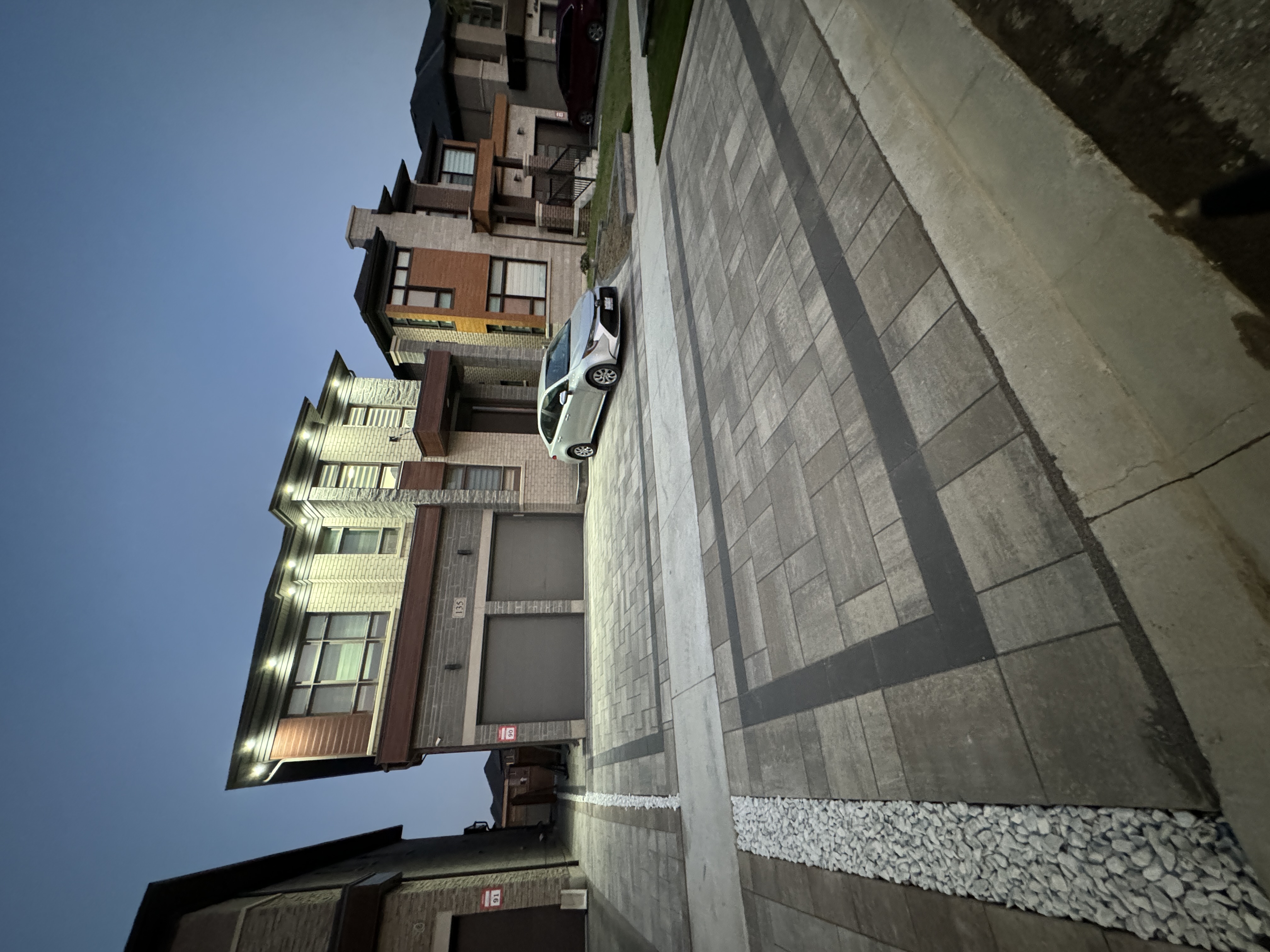 Interlocking project showing straight lines, border detail, and a durable hardscape layout